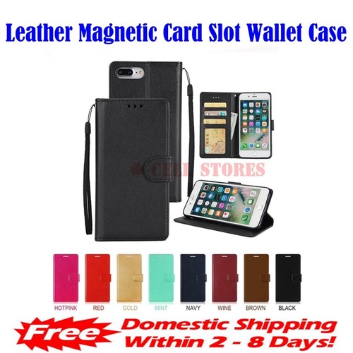 Leather magnetic card slot - magnetic,